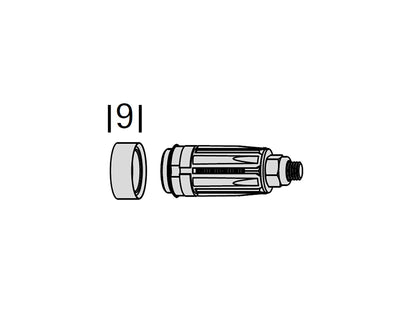 Interstil Hampton – Endstück für Eisen-Vorhangstangen Ø 25 mm