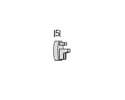 Interstil Status.3 – Endstück für Innenlauf-Gardinenstangen Ø 25 mm