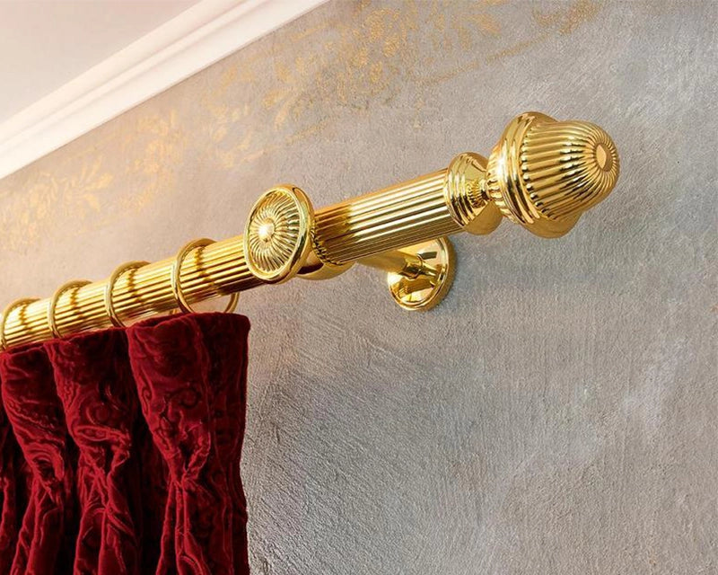 Interstil Prestige – extravagante Vorhangstange Ø 35 mm im Barock-Stil Wandmontage