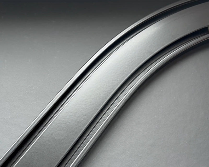 MHZ 01-2754 – sehr flache 2-läufige Aluminium-Gardinenschiene biegbar zur Deckenmontage