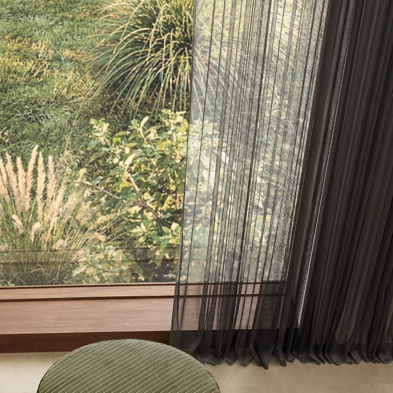 Averie – transparenter Vorhang nach Maß mit moderner dezenter Metallic-Struktur