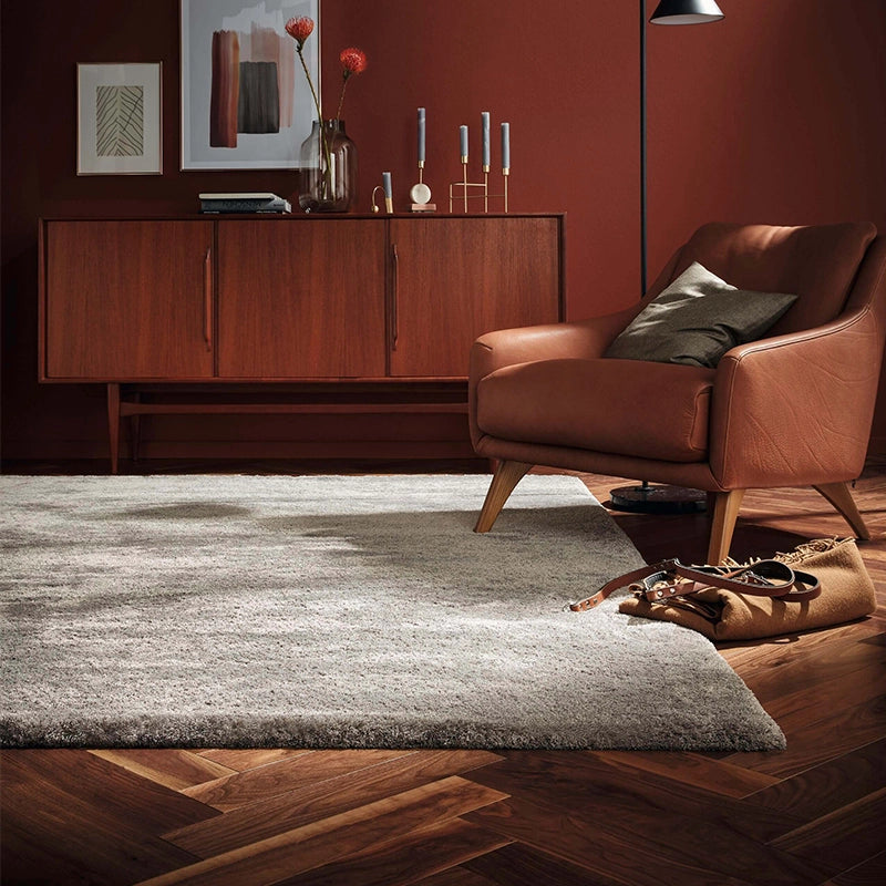 Savanna – hochwertiger weicher Hochflor-Teppich nach Maß natürliche Optik rund eckig