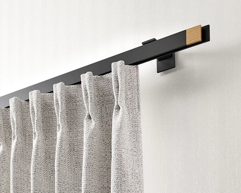 Interstil Show – moderne 1-/2-läufige Innenlaufschiene Holz Metall Wandmontage