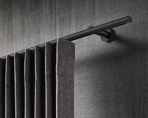 Interstil Metro – moderne 1-/2-läufige Innenlauf-Gardinenstange 20mm zur Wandmontage